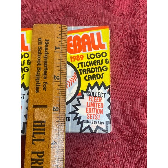 Vtg Fleer Baseball 1989 Logo Stickers & Trading Cards Limited Edition Sets 2 Sea - Picture 5 of 6